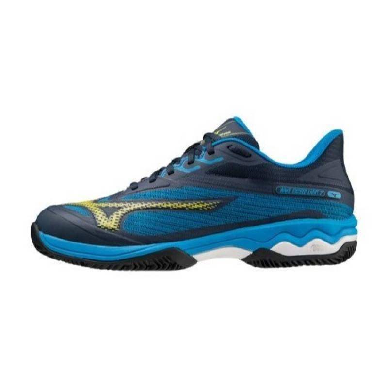 Mizuno Wave Exceed Light 2 CC Schuhe Blau Gelb