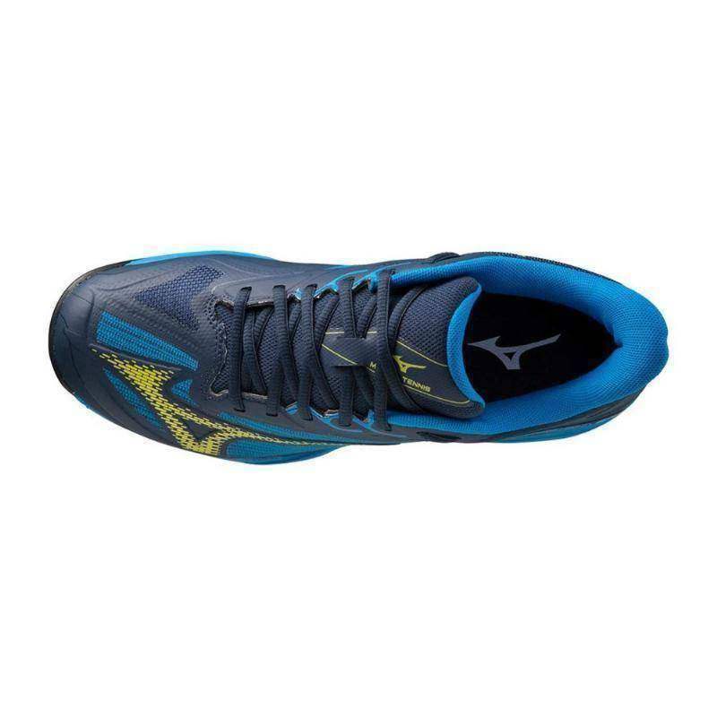 Mizuno Wave Exceed Light 2 CC Schuhe Blau Gelb