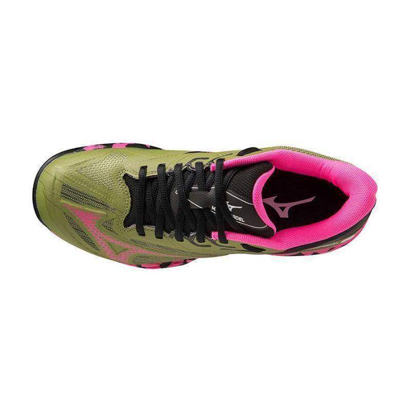 Mizuno Wave Exceed Light 2 Damenschuhe in Grün und Fuchsia