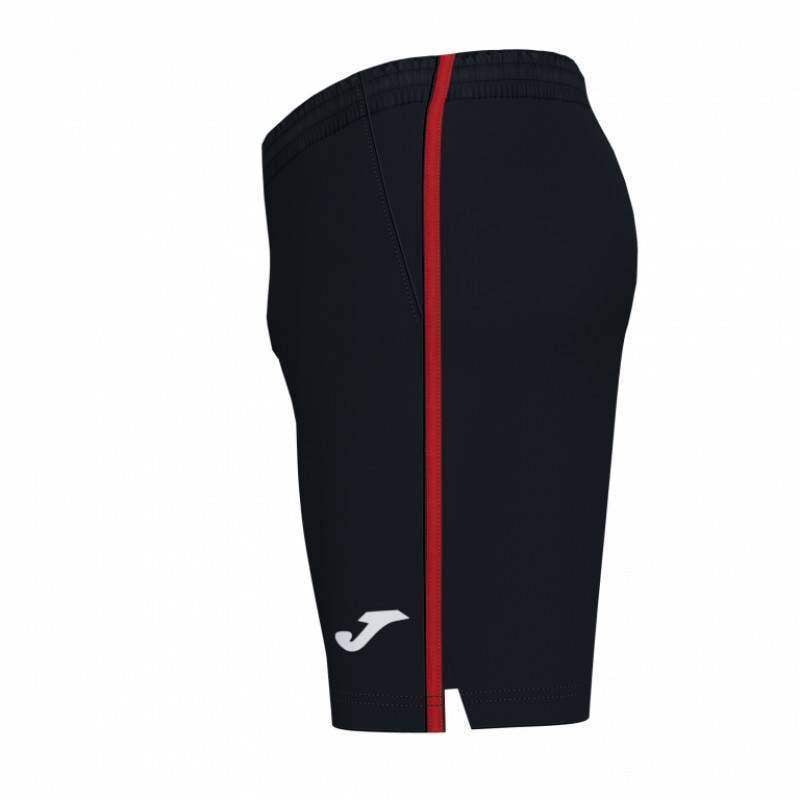 Joma Open III Kurze Hose Schwarz Rot