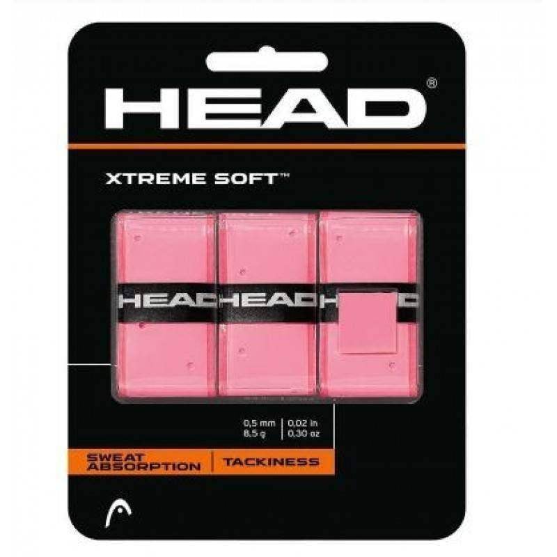 Blister Overgrips Head Xtreme Soft Rosa 3 Stück