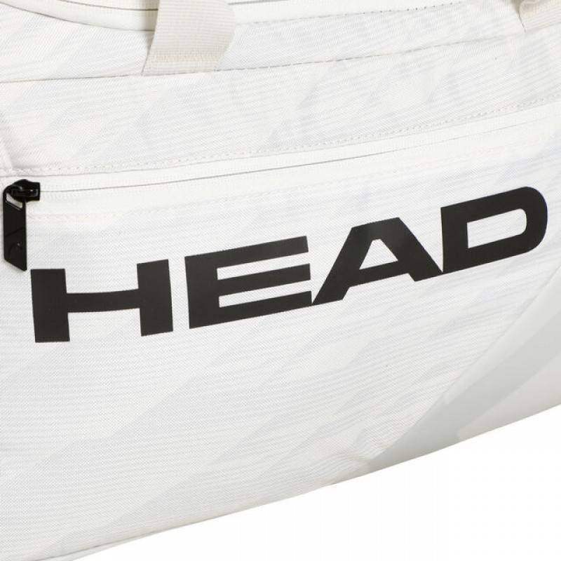 Tasche Head Novak Pro X Court 52L Weiß Gebrochen