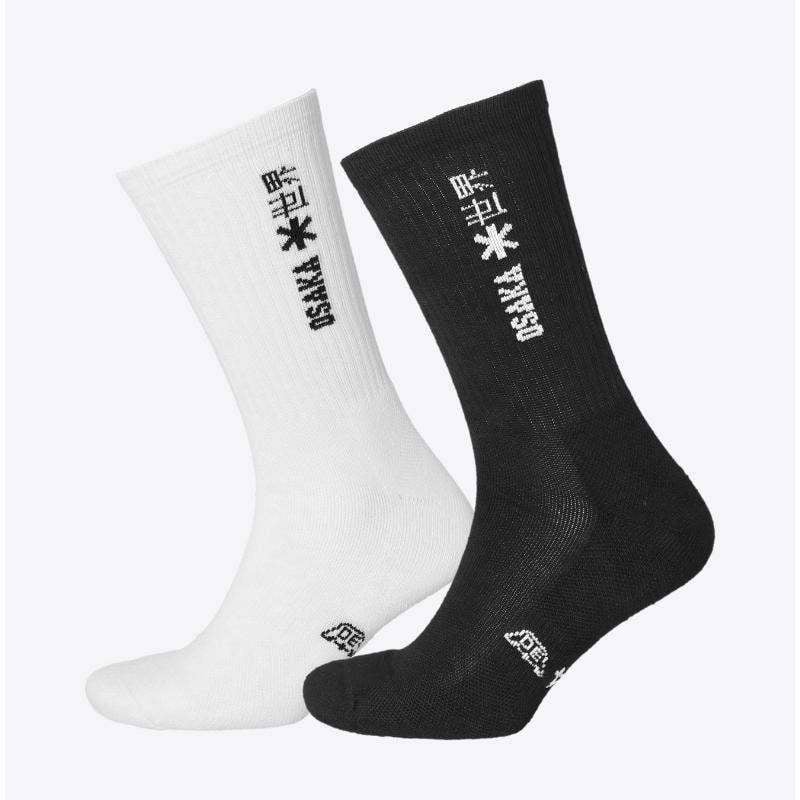 Osaka Weiß-Schwarz Socken 2 Paar