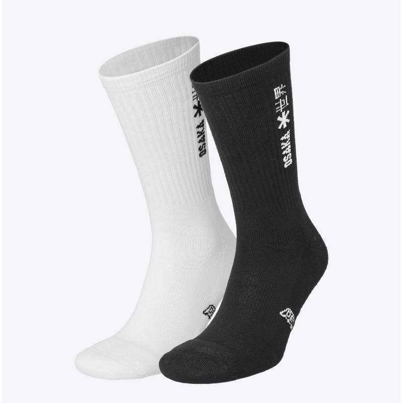 Osaka Weiß-Schwarz Socken 2 Paar