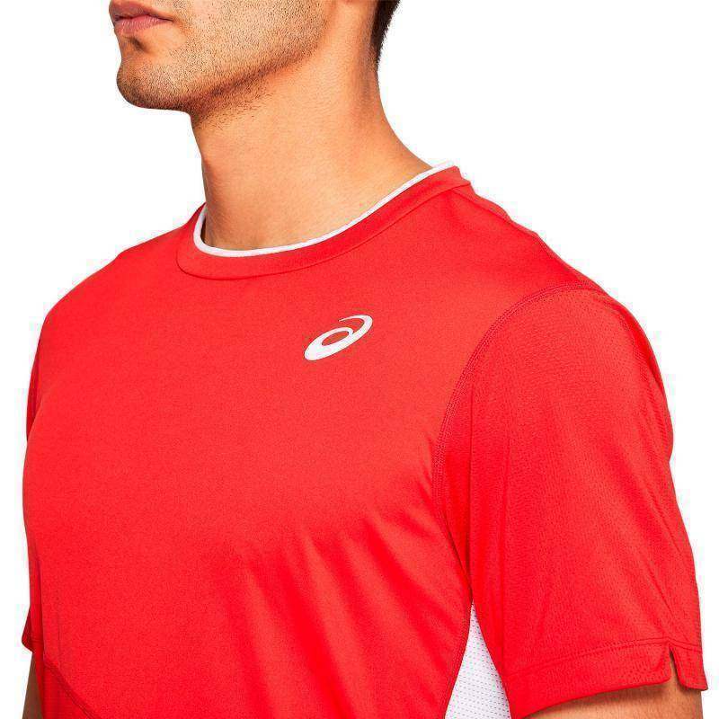 Asics Club Kurzarmshirt Klassik Rot