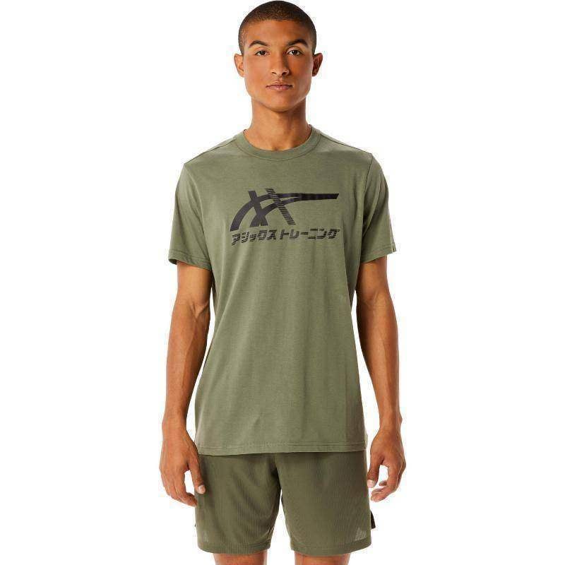 Asics Tiger T-Shirt in Flechtengrün