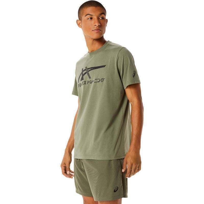 Asics Tiger T-Shirt in Flechtengrün