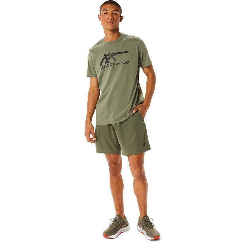 Asics Tiger T-Shirt in Flechtengrün