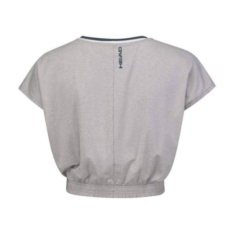 Head Crop Top T-Shirt Dunkelblau Damen