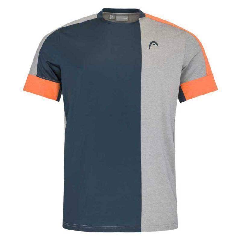 Head Tech T-Shirt Grau Orange