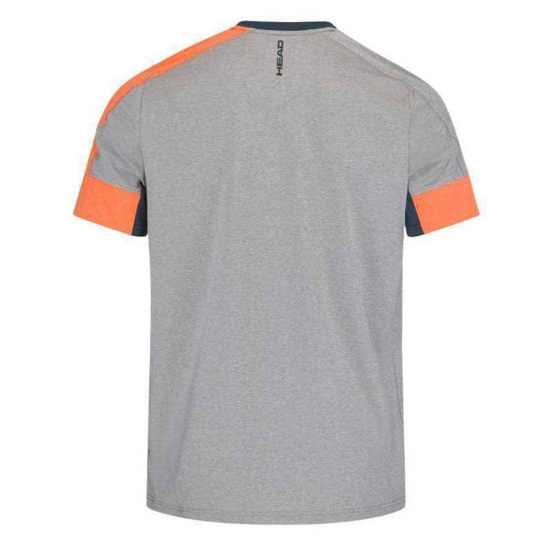 Head Tech T-Shirt Grau Orange