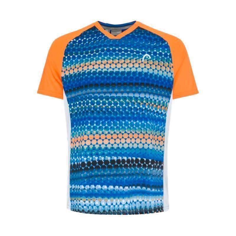 Head Topspin T-Shirt Orange Dunkelblau