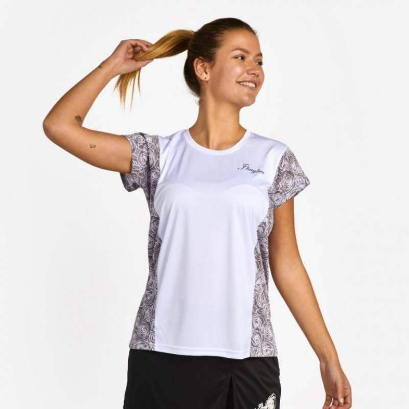 JHayber Basic Rose Damen T-Shirt Weiß Grau