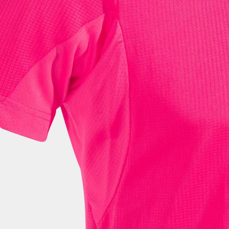 Joma Ranking Fluoreszierend Rosa Schwarzes T-Shirt