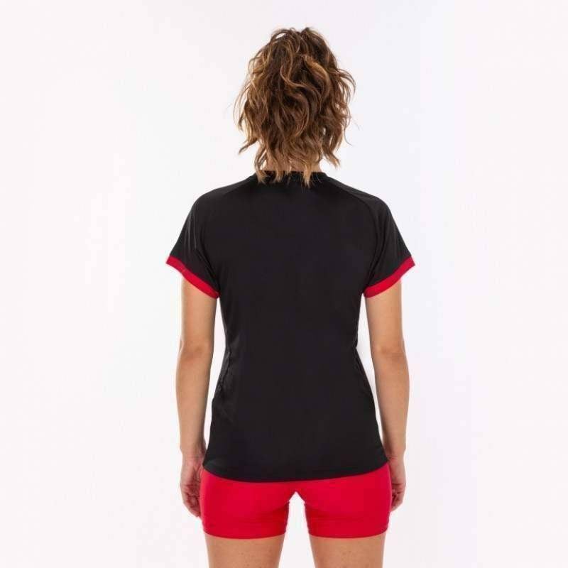 Joma Supernova T-Shirt Schwarz Rot Damen