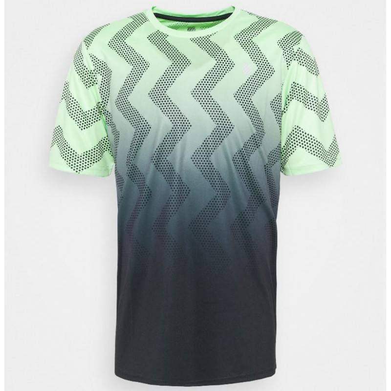 Kswiss Hypercourt Print Crew T-Shirt in Neon Grün Weich