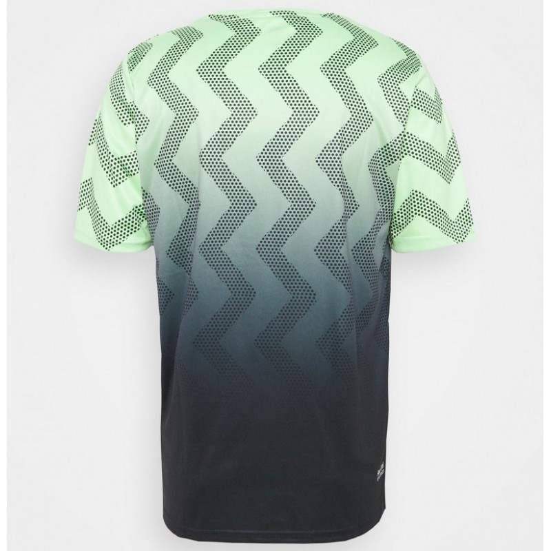 Kswiss Hypercourt Print Crew T-Shirt in Neon Grün Weich