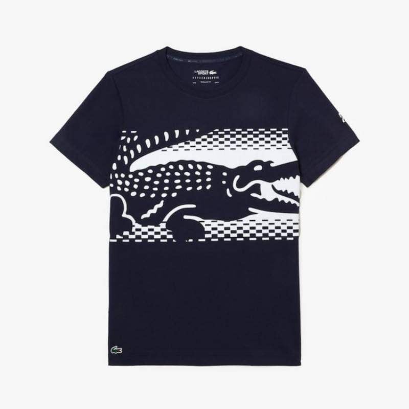 Lacoste Novak Djokovic Marineblaues T-Shirt