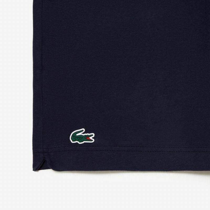 Lacoste Novak Djokovic Marineblaues T-Shirt