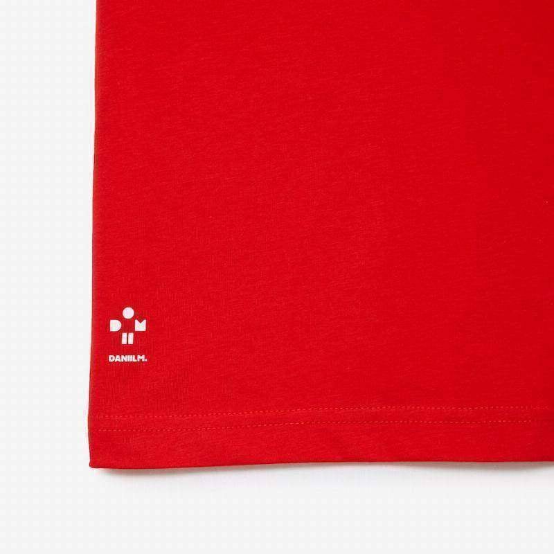 Lacoste Sport Medvedev T-Shirt Rosa Rot