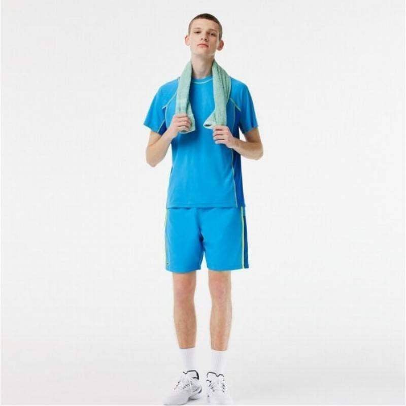 Lacoste Sport Piqué T-Shirt Blau