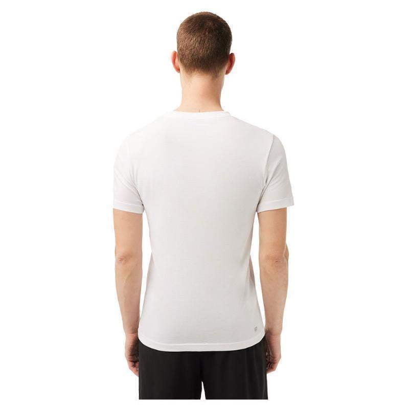 Lacoste Sport Atmungsaktives T-Shirt Weiß Grün