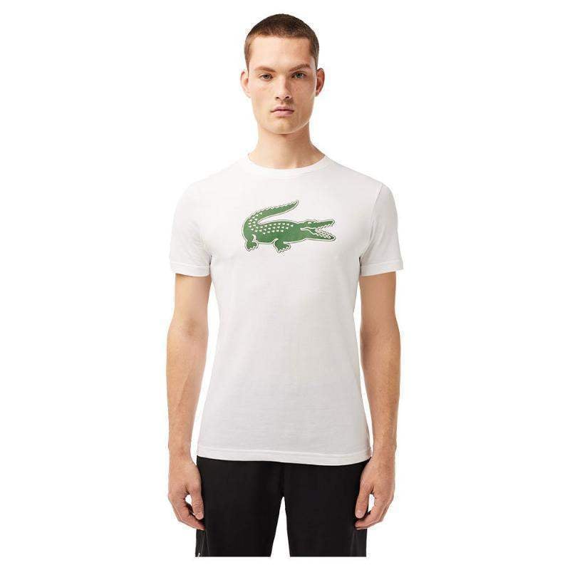 Lacoste Sport Atmungsaktives T-Shirt Weiß Grün