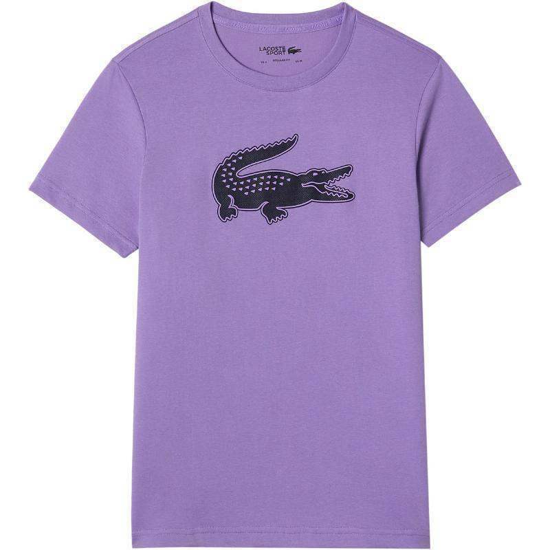 Lacoste Sport Atmungsaktives T-Shirt Lila Schwarz