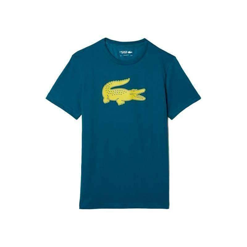 Lacoste Sport Atmungsaktives T-Shirt Grün Gelb