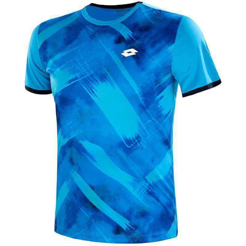 Lotto Top Ten III T-Shirt in Bahia Blau Druck