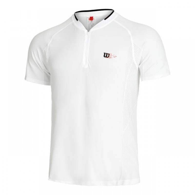 Wilson Bela Seamless Ziphnly 2. T-Shirt Weiß