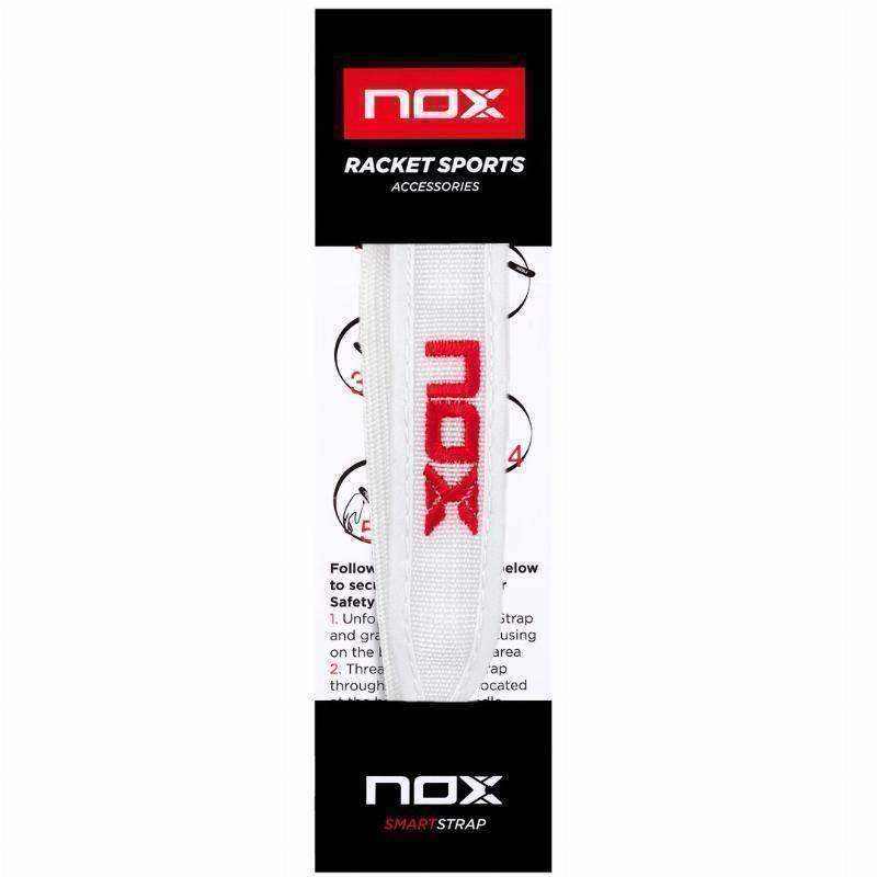 Nox SmartStrap Luxus Weiß-Rot Kordel