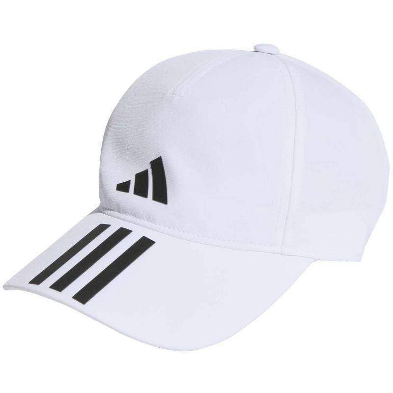 Adidas Aeroready Baseballkappe 3 Streifen weiß schwarz