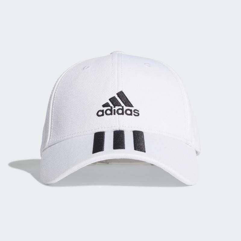 Adidas Baseballkappe 3 Streifen weiß