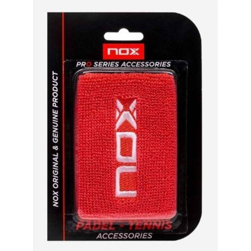 Nox Rote Handgelenkband mit weißem Logo 2 Stück