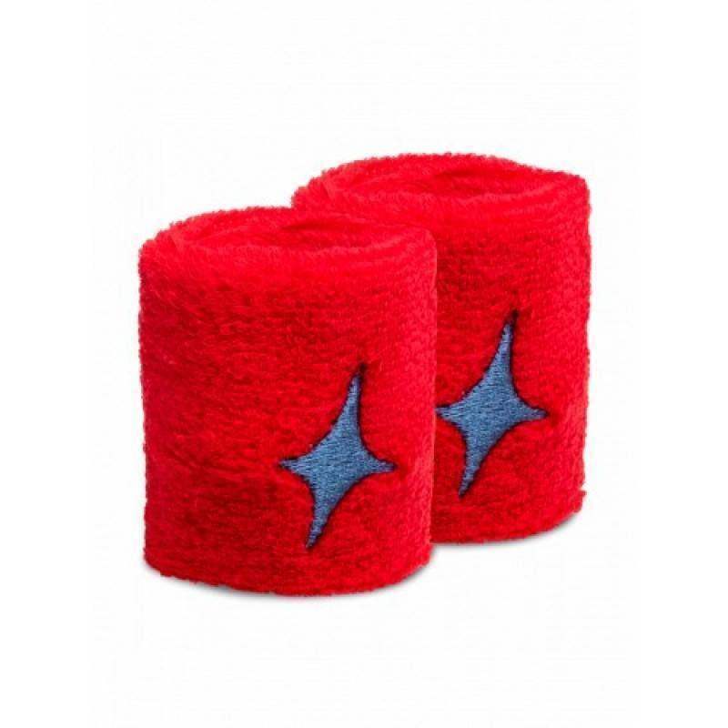 StarVie Handgelenkbänder Rot Blau 2 Stück