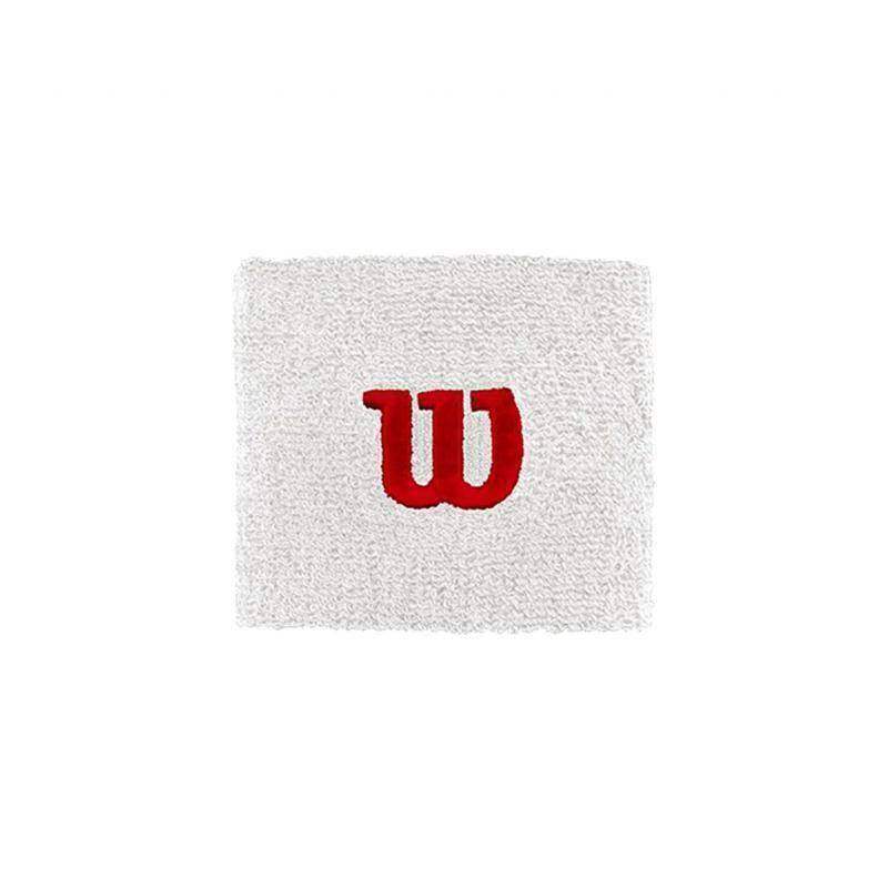 Wilson 2.5 Handgelenkbänder Weiß Rot 2 Stück