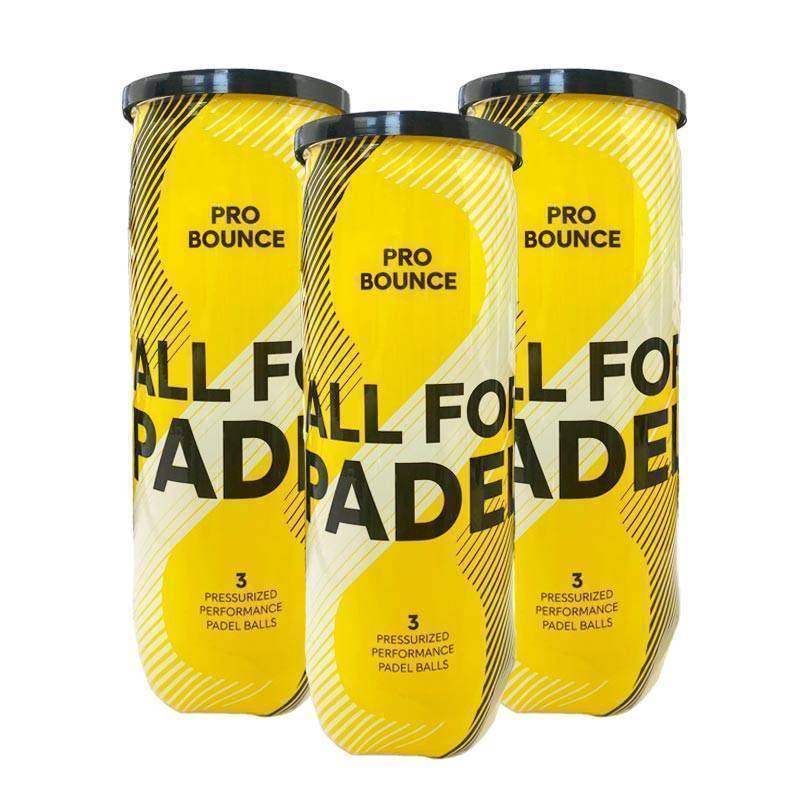 3er Pack Adidas Pro Bounce Padelbälle-Dosen