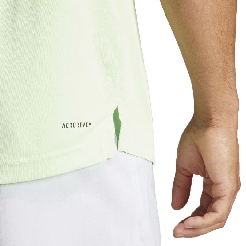 Adidas Club 3-Streifen Polo Hellgrün