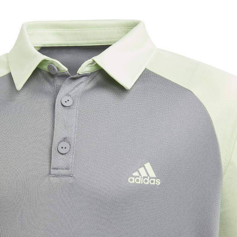 Adidas Club Polo Grau Grün Junior