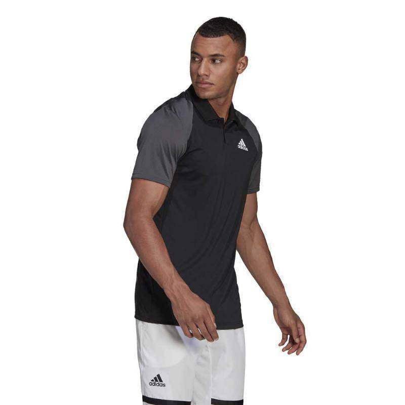 Polo Adidas Club Schwarz Grau