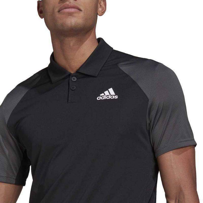 Polo Adidas Club Schwarz Grau