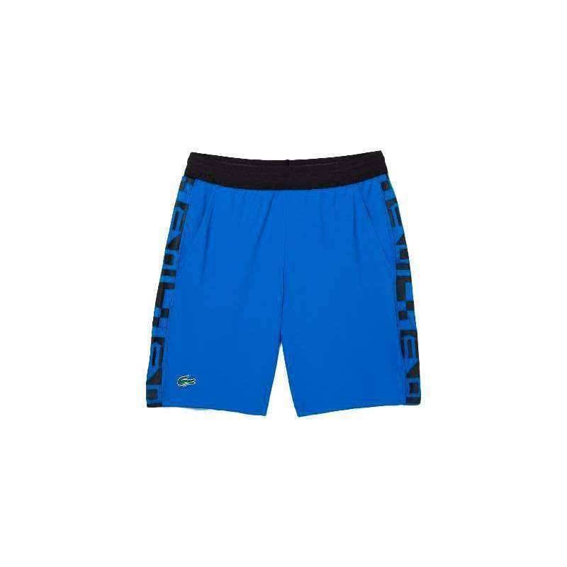 Lacoste Sport Kurze Hose Blau Bedruckt