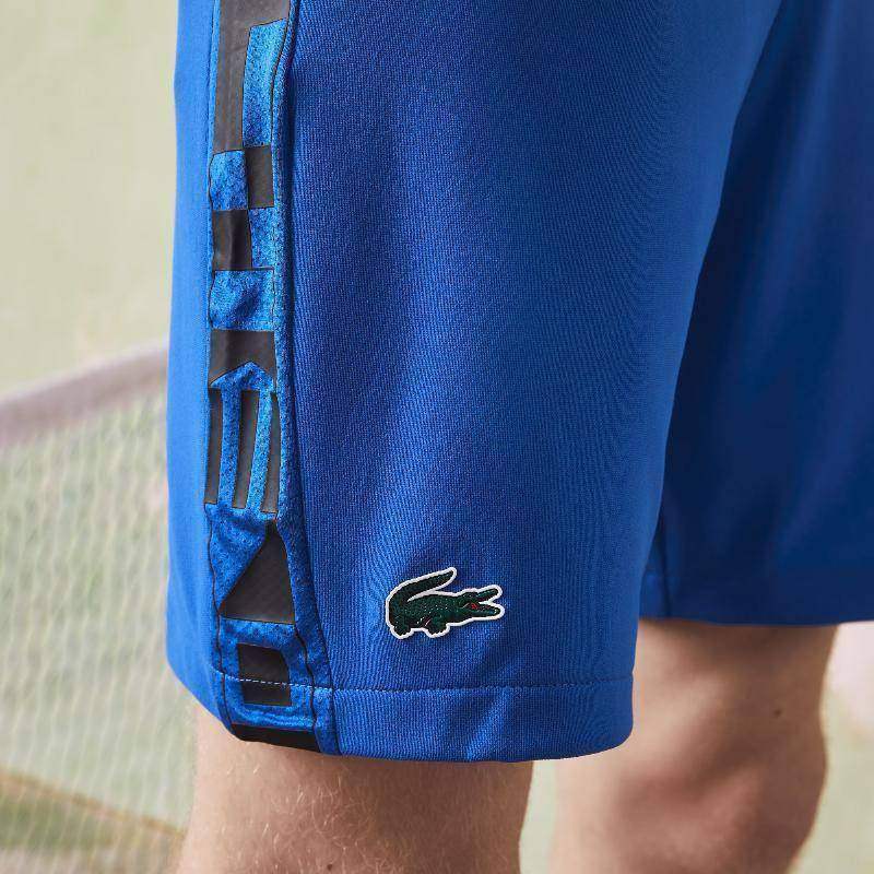 Lacoste Sport Kurze Hose Blau Bedruckt