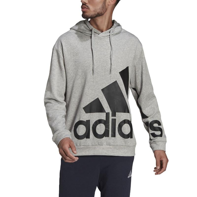 Adidas Essentials Riesenlogo Sweatshirt Grau Schwarz