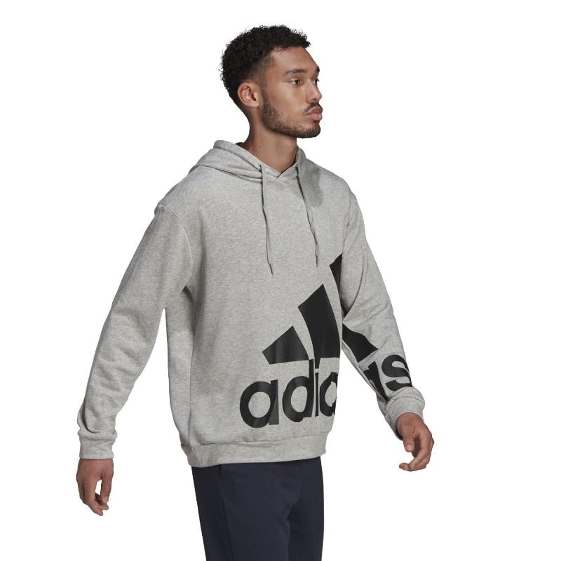 Adidas Essentials Riesenlogo Sweatshirt Grau Schwarz