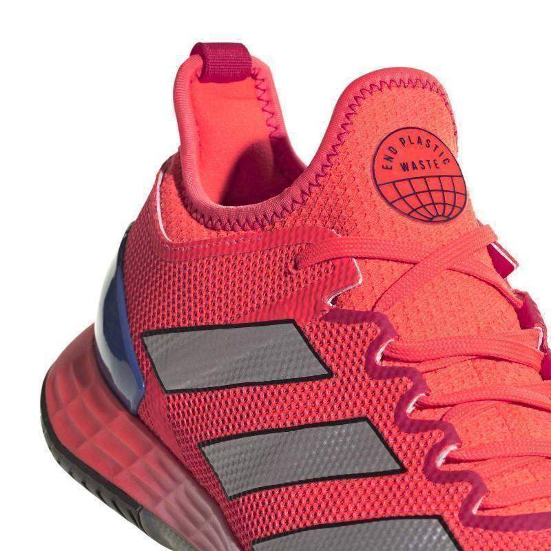 Adidas Adizero Ubersonic 4 Turnschuhe in Solar Rot Silber