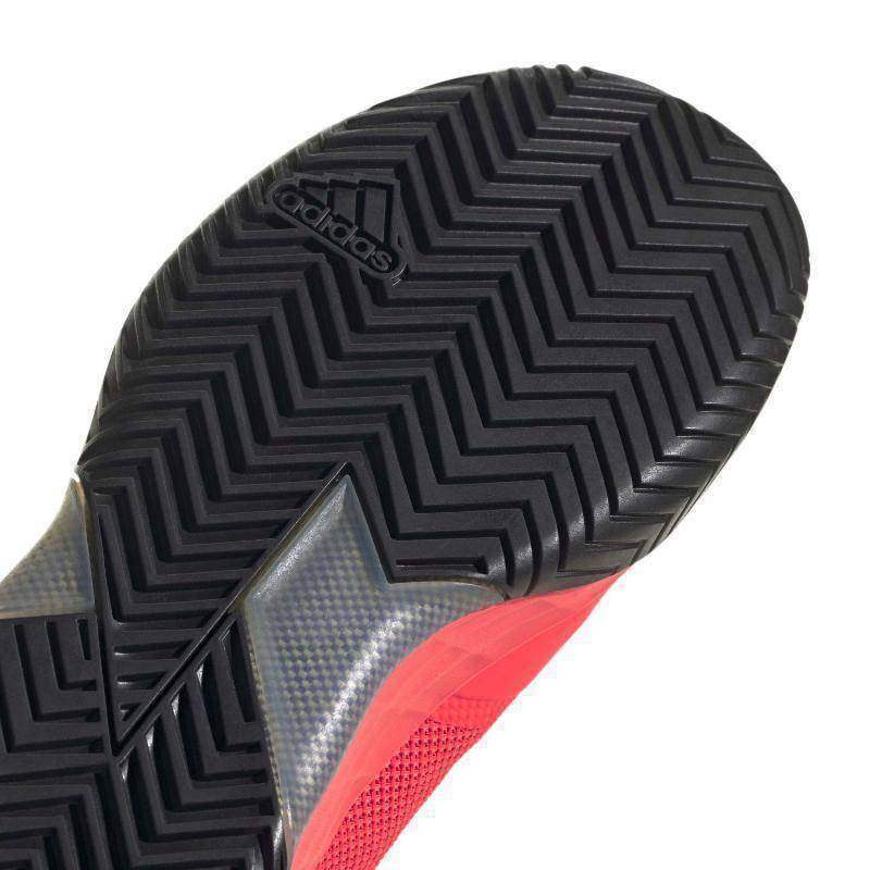 Adidas Adizero Ubersonic 4 Turnschuhe in Solar Rot Silber