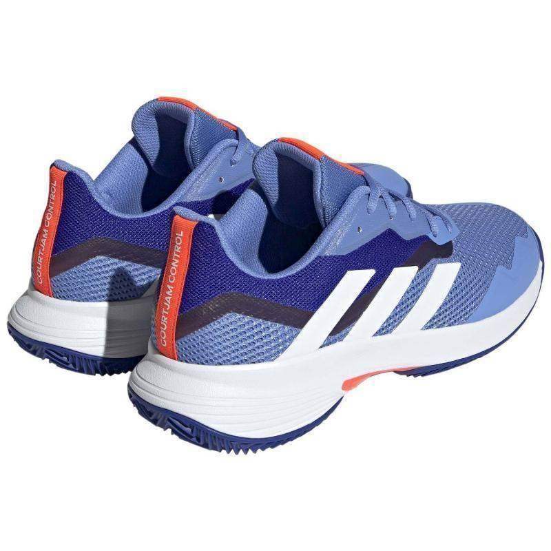 Adidas CourtJam Control Blau Fusion Weiß Sportschuhe