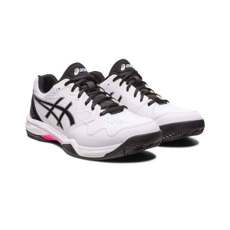 Asics Gel Dedicate 7 Clay Tennisschuhe Weiß Rosa Neon